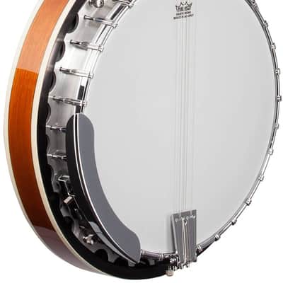 Washburn Americana 5-String Resonator Banjo w/ Floral Fingerboard Inlay image 2