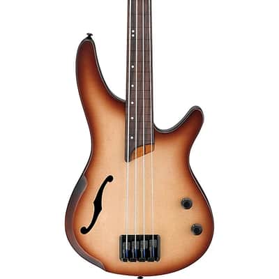 Ibanez SRH500FNNF Bass Workshop Electric Bass Fretless Natural Browned Burst image 1