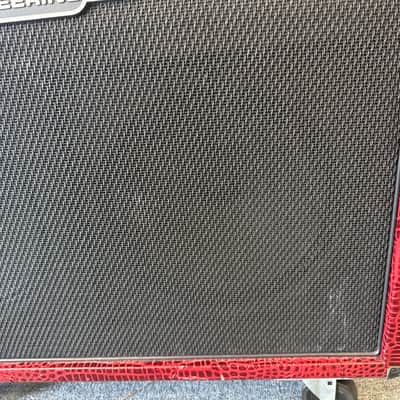 Mesa Boogie 4x12 4FB Oversized Recto Cabinet- Custom Red Crocodile Tolex 2007 - w/cover + casters image 5