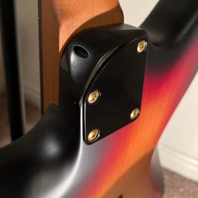 Warmoth Jazzmaster  Black-red-yellow burst image 10