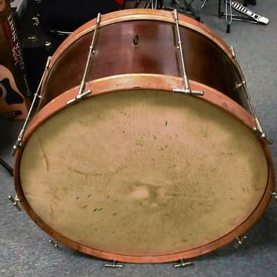 Ludwig & Ludwig Vintage 1920's Single Tension 26" Bass Drum 1920's Mahogany image 2