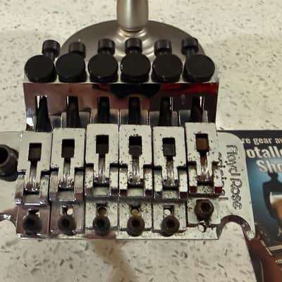 Floyd Rose Original Double Locking Tremolo Bridge Made in Germany Chrome w/ Arm image 3