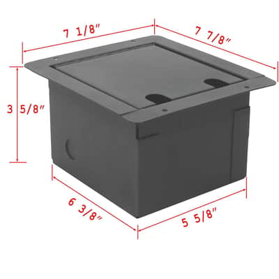 Recessed Floor Stage Box With 4 Xlr Female To Male Passthrough Jacks image 5