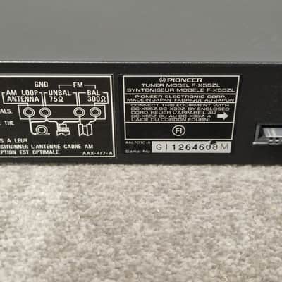 Pioneer F-X55ZL - Tuner - Black - Excellent image 11