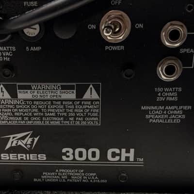 Vintage Peavey 300 Series 300 CH Monitor Equalizer Power Amplifier Pro Audio image 7