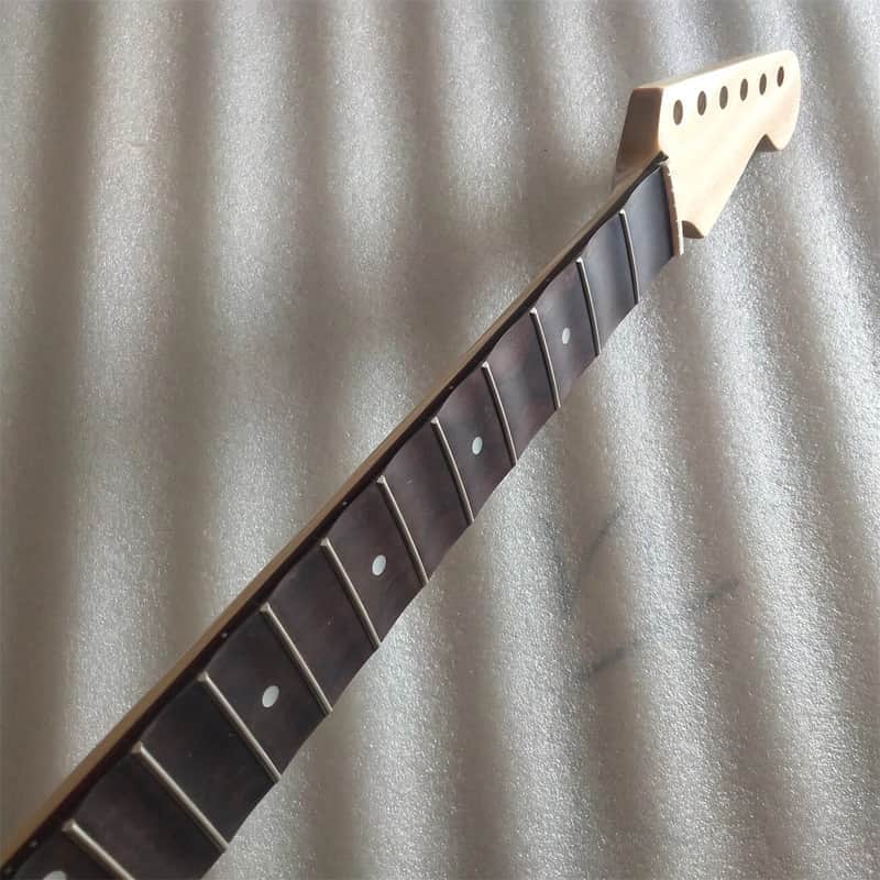 Rosewood Scalloped Fingerboard Guitar Strat Style Maple Neck, 22 Frets Fretboard image 1