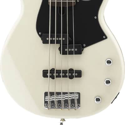 Yamaha BB425X 5-String Electric Bass Guitar, Vintage White, NEW