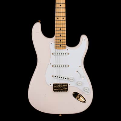 Fender Custom Shop Limited Edition 1954 Hardtail Stratocaster Journeyman Relic - Super Faded Aged Shell Pink #0339 image 3