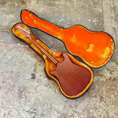 Epiphone Crestwood Wilshire c 1963 - Cherry original vintage USA Pat no PAF mini Humbucker tremotone vibrato Kalamazoo Gibson image 10
