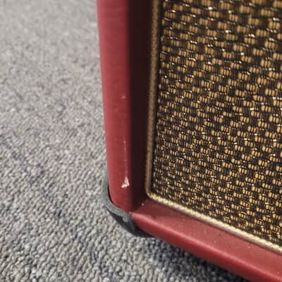 Used Bad Cat Cub V Handwired 2x12" Extension Speaker Cabinet - Burgany/Gold Grill/Gold Piping image 9
