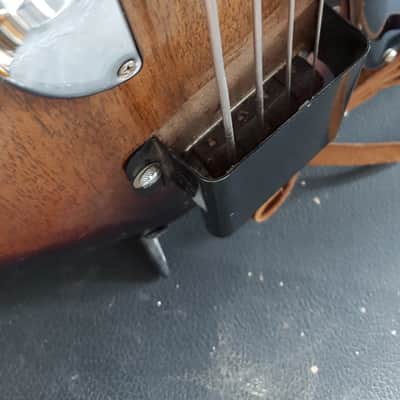 Vintage early 1960 Guyatone Hoshino Star Logo Bass Tobacco Burst Short Scale #1950 4 String Japan (MIJ) image 6