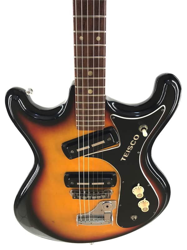 Teisco V2, Mosrite Style Guitar, Sunburst, 1968, Josh Homme, | Reverb