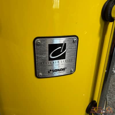 RARE!! Sonor Designer Light Maple 15x13 Rack Tom 1990s - Yellow image 8