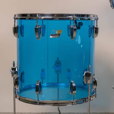 1970s Ludwig Big Beat Blue Vistalite Drum Set image 2