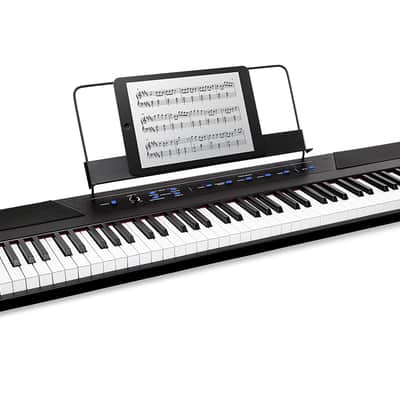 Alesis Recital 88-Key Digital Piano 2010s - Black image 1