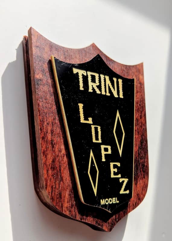 Reproduction Gibson Trini Lopez Complete Tailpiece Badge Assembly