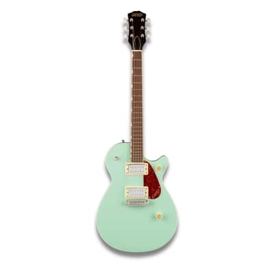 Gretsch Streamliner Jet Club Single-Cut 6-String Right-Handed Electric Guitar with Wraparound Tailpiece, Nato Body and Laurel Fingerboard (Mint Metallic) image 1