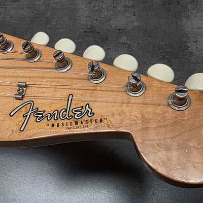 1962 Fender Musicmaster Sunburst FLAME Neck PRE-CBS Brazilian Rosewood slab board Maroon Burst American Vintage 60s 1960's USA baby stratocaster 3/4 short scale figured Music Master guitar image 4