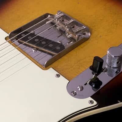 LEFTY! TL62 Vintage Custom Relic USA Double Bound Aged Sunburst Left Tele Guitar Kuwabara 7.7 lb HSC image 6