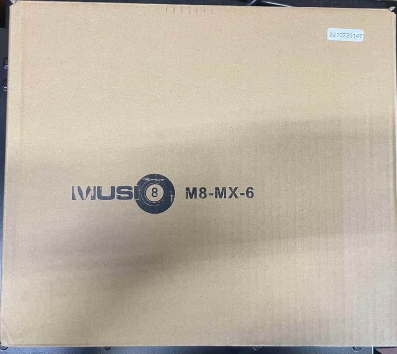 Music 8 m8-mx-6 USB 8-Channel Mixing Console - Brand New image 1