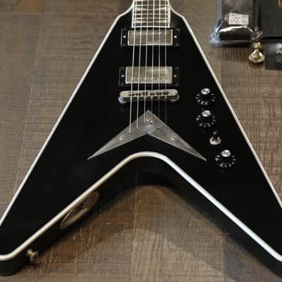 2022 Gibson Custom Dave Mustaine Signature Flying V Exp Black Ebony VOS + COA OHSC image 2