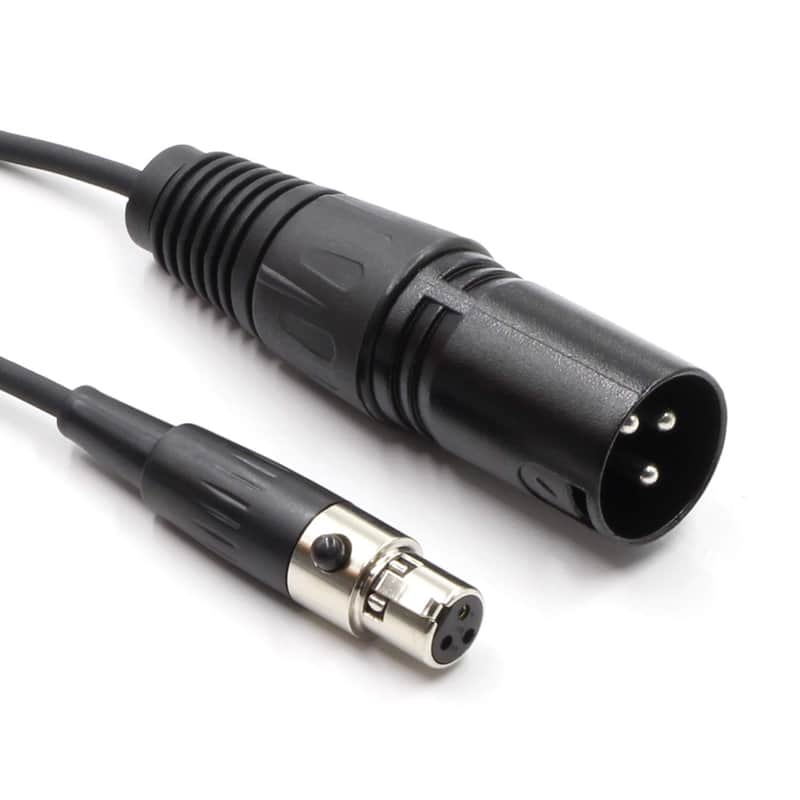 3 Pin Xlr Male Plug To 3 Socket Female Mini Xlr Pro Lapel Microphone Cable -Ta3-Xlr Cable(65Cm/25 Inch image 1