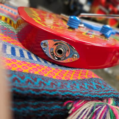 1980s Rockster Super Strat Red Graffiti Factory Graphics MIK image 13