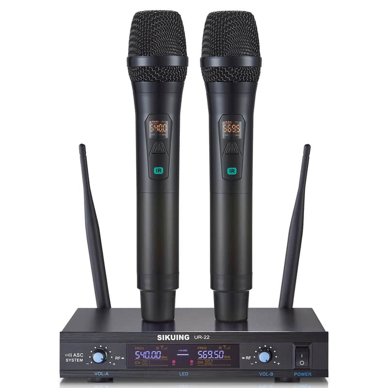 2025 SIKUING Wireless Microphone System, Metal Dual Pro Uhf Co…