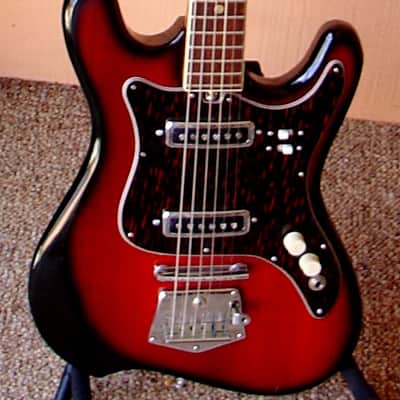 1960s DIASONIC Japanese electric 2 pickup guitar image 2