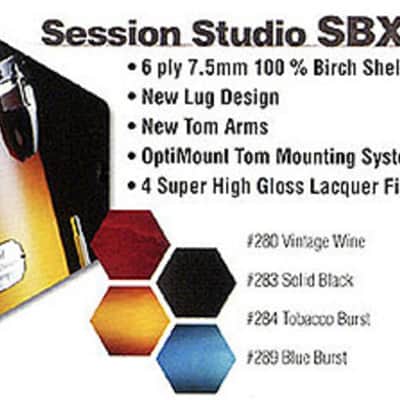 Pearl Batería PEARL SESSION STUDIO SBX 925/C  2006 Tobacco Sunburst image 2