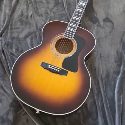 1999 Guild USA JF65-AB Jumbo Acoustic Guitar - Antique Burst Finish + Original Hard Case image 2