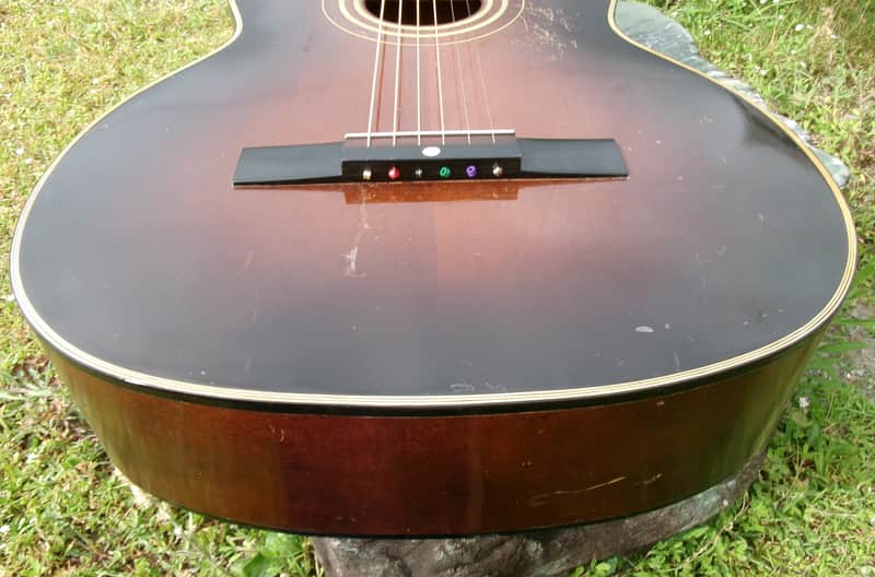 1961 Yamaha Nippon Gakki Dynamic Guitar No.10A Red Label Dark | Reverb