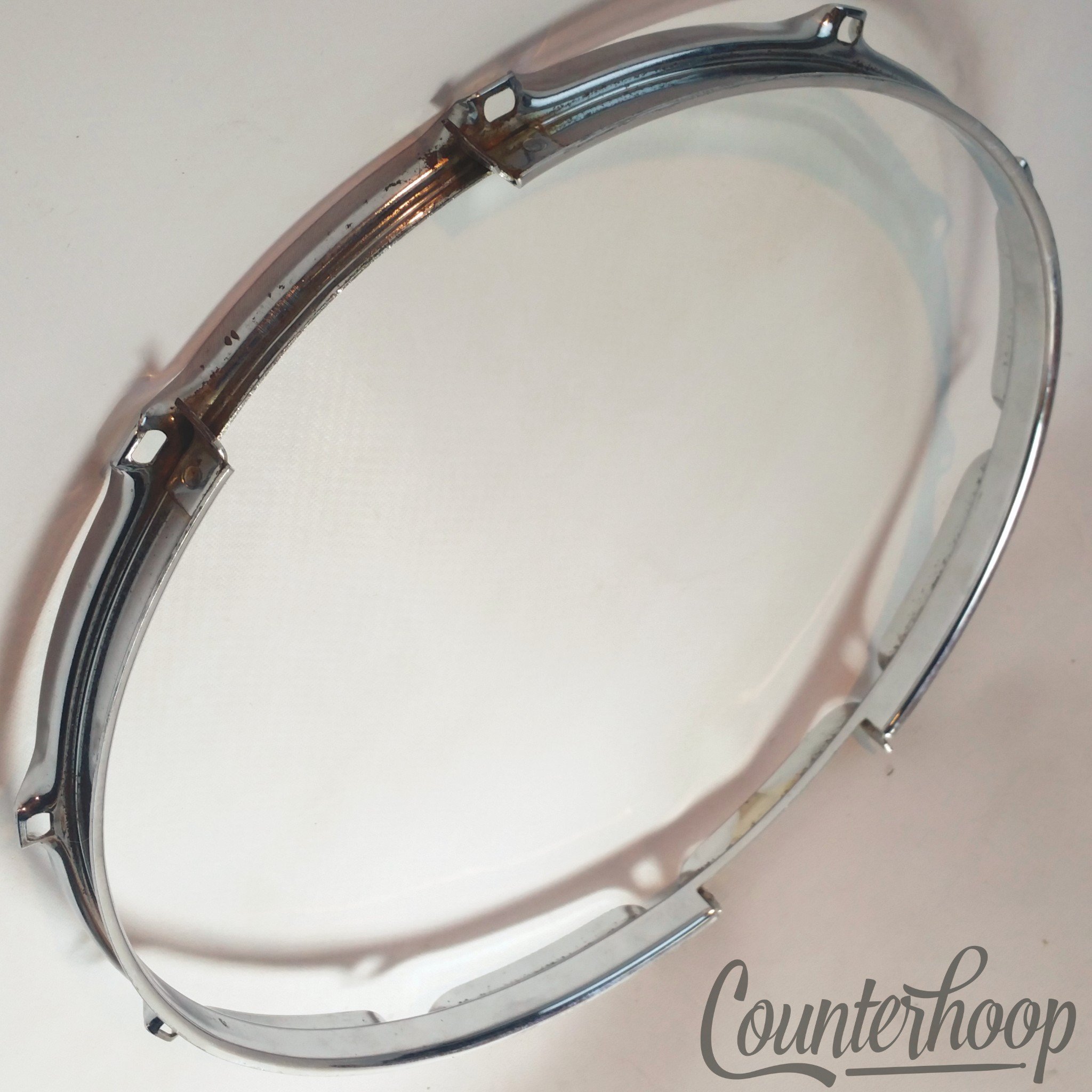 Rogers 14" Dynasonic Snare Drum Resonant Rim/Hoop 10-Lug Triple-Flange 60s USA* — main photograph
