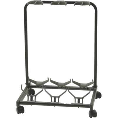 Quiklok GS430 Stand pour 3 guitares avec roulettes - noir image 1