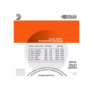 EFT13 Flat Tops Medium 16-56 D'Addario image 3