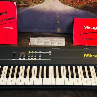 Ensoniq Mirage 8-Bit Sampler Keyboard – Excellent Condition – OLED Gotek Mod & Manuals - Rare Collector Package image 11