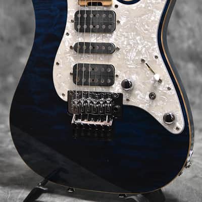 Schecter EX-V-24 CTM-FRT Black Aqua | Reverb