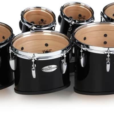 Pearl Championship Marching Tenor Drums - Sextet  Midnight Black image 2