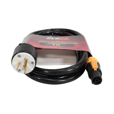2x XC-TR1FE12-10 10 Ft. 12AWG 120VAC Male Edison NEMA 5-15P to Male Power Cable image 2