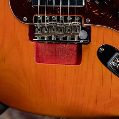 Fender Michael Landau Coma Stratocaster - Coma Red with Vintage-Style Navy Blue Hardshell Case - Demo image 11