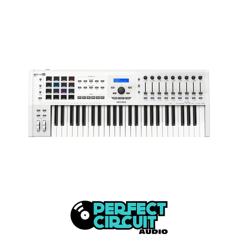 Arturia Keylab 49 mkII MIDI Keyboard Controller (White) image 1