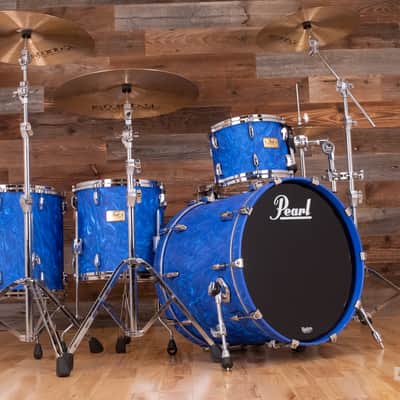 PEARL MASTERS MMX 4 PIECE CHAD SMITH LIMITED EDITION DRUM KIT, PEACOCK SWIRL (PRE-LOVED) image 2