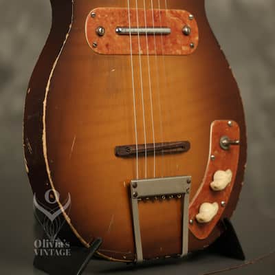 early 1950's Kay K-125 thru-neck image 10