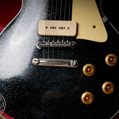2025 Gibson Custom Shop Les Paul 56' Murphy Lab Ultra Light Aged Black Sparkle image 5