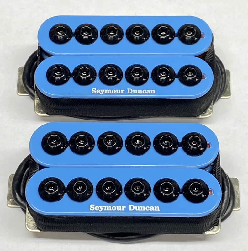 Seymour Duncan Blue Invader 6 String Humbucker Guitar Pickup Set SH-8b & SH-8n Neck & Bridge image 1