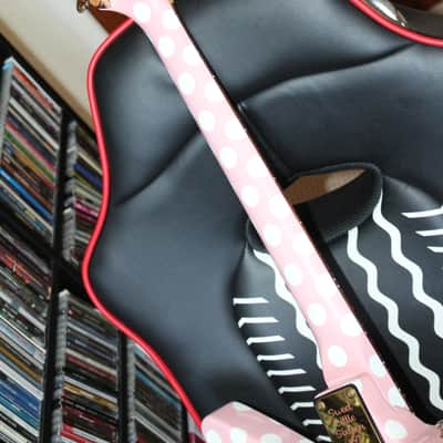 Xeno Guitars "Sweet Little Sixteen" Explorer-Shape, Pink Polka Dot image 14