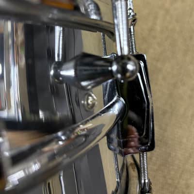 Ludwig No. 400 Super-Ludwig 5x14" 10-Lug Brass Snare Drum with Keystone Badge 1960 - 1963 - Chrome-Plated image 5