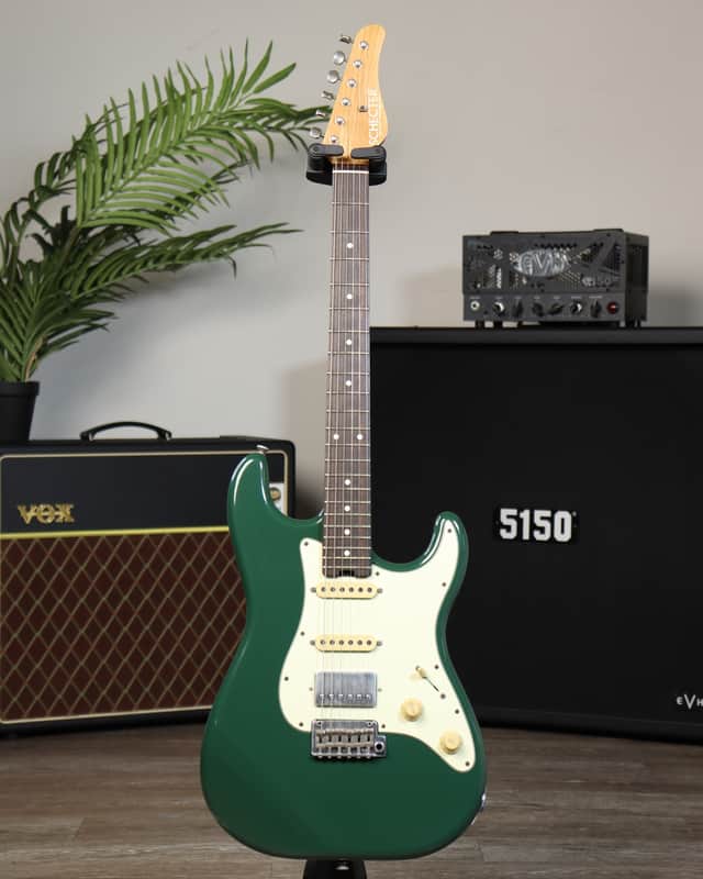 2019 Schecter USA Custom Shop Traditional Wembley-II Sherwood Green HSS image 1