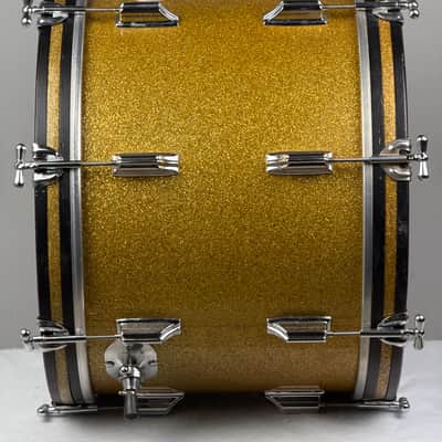 Immagine Rogers 20/13/16" 1960's Cleveland-Era Drum Set - Gold Sparkle - 7