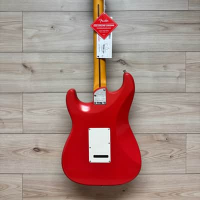Fender American Ultra Luxe Vintage '60s Stratocaster HSS Electric Guitar, Fiesta Red - #1721 image 11